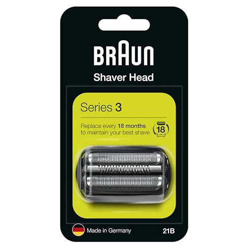 Braun Series 3 21B Cabezal de Recambio Negro para Afeitadora Eléctrica Hombre, Compatible con las...