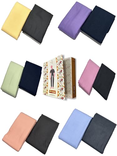 Image of Shirt pant Combo Pack of 6(Unstitched, Full Length Fabric)