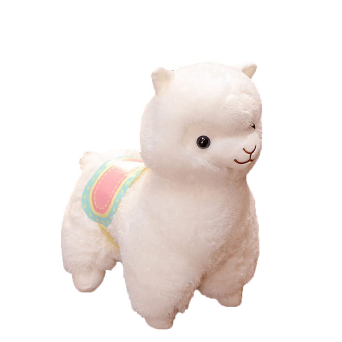 Wilafury Plush Toy, Plush Toy Cartoon Fabric Llama Stitch Stuffed Doll Alpaca Birthday Toys for Girls and Boys White