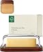 Produktbild KIVY Butterdose Glas mit luftdichtem Deckel für streichzarte Butter - BPA Frei - Butterdosen - Butter dish - Butterschale mit Deckel - Butterdose mit Deckel - Butter Box Dose - Butterbox Akazie Holz