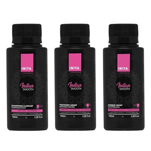 Lissage Indien Tanin Sans Formol | Kit Lissage Tanin & Acide Hyaluronique & Amla | Iniya Professional | Lissage Sans Acide Glyoxylique