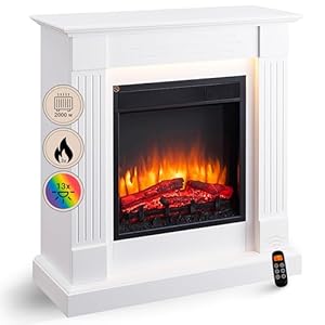 Balderia Elektrokamin Ladina 2000W Weiß