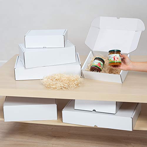 packer PRO Pack 25 Cajas Carton Envios Automontables para Ecommerce y Regalo Blancas, Pequeña 25x18x8cm - imagen 5