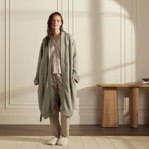 BOLL & BRANCH Dream Robe - 100% Organic Cotton - Ultra Soft, Lightweight, Breathable, and Pre Shrunk - Unisex2