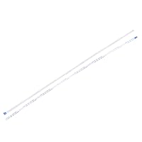 Vista 32 de uxcell Cable plano flexible FFC, 5 clavijas de 0.020 in de paso de 1.181 in, FPC FFC, cable de cinta flexible para TV LCD, audio de coche