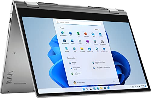 Image of DELL [Windows 11 Home] 2021 Inspiron 5000 2 in 1 Laptop, 14 inch Touchscreen, Intel Core i3-1115G4 Processor, 8GB RAM, 512GB PCIe SSD, Remote for Work, Webcam, Wi-Fi 6, HDMI, Type-C, Backlit KB