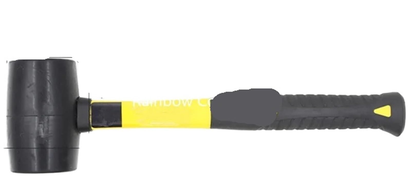 Maillet en caoutchouc, marteau, maillet avec poignée plastique Double couleur, outils à main 1 pièces Pour le travail du bois(900g Big)