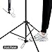 HYOUJIN Wig Stand with Adjustable Mannequin Head, Tripod Stand, Canvas Block Head, Wig Caps, T-Pins, Carry Bag (35.4-52.4in)