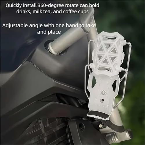 Porte-Bouteille d'eau Moto sans Perceuse avec Guidon Réglable - 6