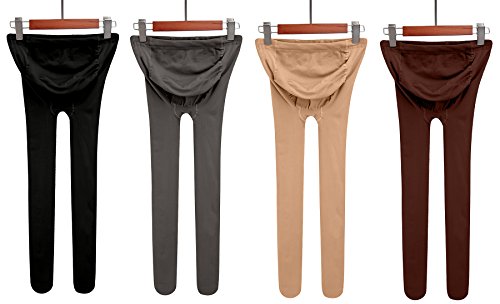 CALNARTIA Women’s Maternity Leggings Pregnant Tights Opaque Pantyhose Supportive Over Belly Stockings,320Denier
