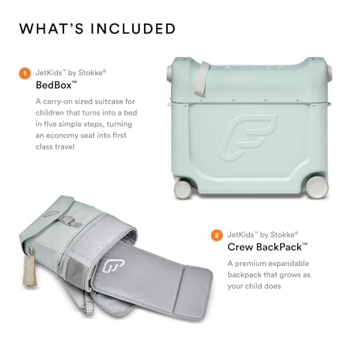 Stokke JetKids Travel Bundle, Midnight Grey - Includes BedBox Ride-On Suitcase & Backpack - Best for Kids 2-7 Years Old (Up to 77 lbs) by Stokke - Image 3