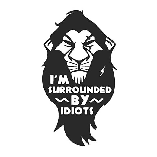 I'm surrounded by idiots: Scar Lion King Notebook Perfect for writing, travel journal or dream journal perfect gift