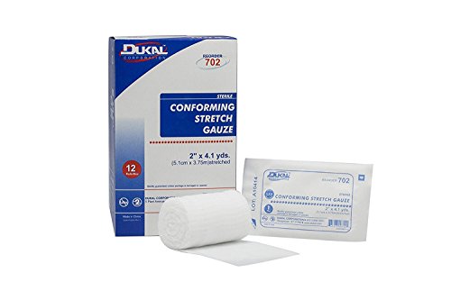 Dukal Conforming Stretch Gauze, Sterile, 1" W x 4.1 yd. L, White (12 Bags of 8) (Pack of 96) miniatura 1