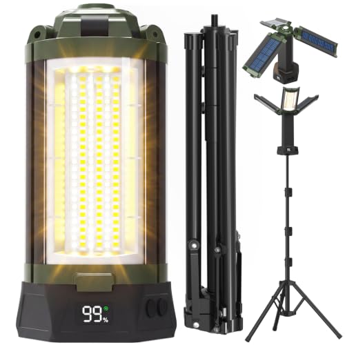 450W Solar 45000MAh Camping Light with Stand Rechargeable LED Work Light