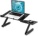 Table de Lit Pliable, Cozime Table Réglable, Plateau Canapé PC Petit déjeuner Lit Tablette Lit, Lapdesk 360° Support Inclinable pour Ordinateur Portable Livre