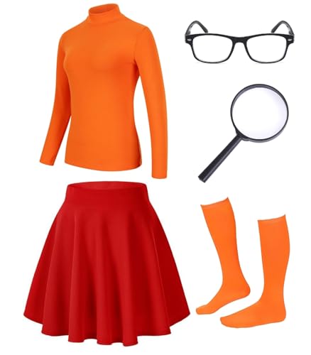 Womens Halloween Costume Set - Classic Cartoon Character Dress fo...
