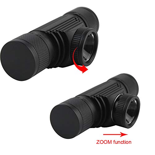 Pêche camping lampe de poche LED frontale étanche et projecteur de tête