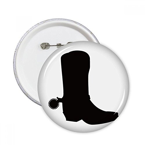 Badge femme noire motif bottes silhouette épinglette vêtement multicolore