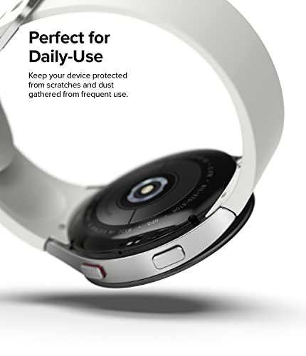 Image of Ringke Bezel Styling Compatible with Samsung Galaxy Watch 4 40mm / Galaxy Watch FE Accessory Adhesive Frame Ring Cover Anti Scratch [Stainless Steel] Protection - Black [40-03]