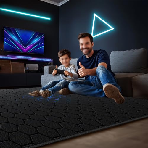 Tapis de sol antidérapant grand format pour salle à manger