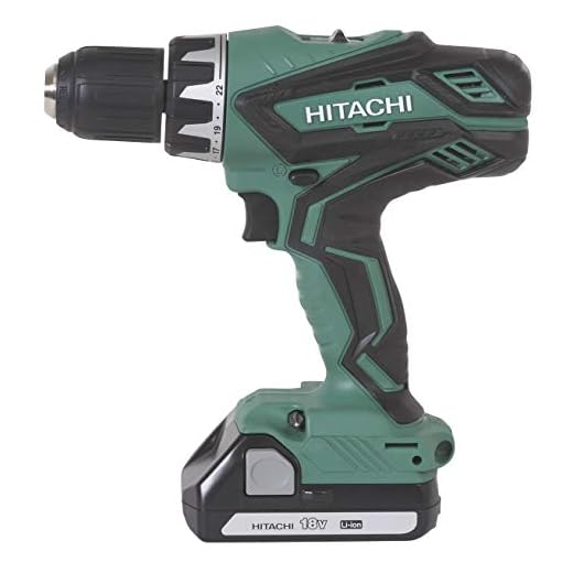 Hitachi DS18DGL 18-Volt Cordless Lithium-Ion 1/2 Inch Compact Drill Driver Kit (Lifetime Tool Warranty) (Discontinued by the Manufacturer)