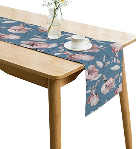 Image of Handmade Jute Table Runner, 12 x 60 Inches for 4 Seater, Heat Resistant & Non-Slip, Natural Rustic Farmhouse Decor, for Dining, Coffee & Centre Table, AATR0034