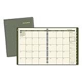 AT-A-GLANCE Recycled Monthly Planner, 6 7/8 x 8 3/4, Green, 2016