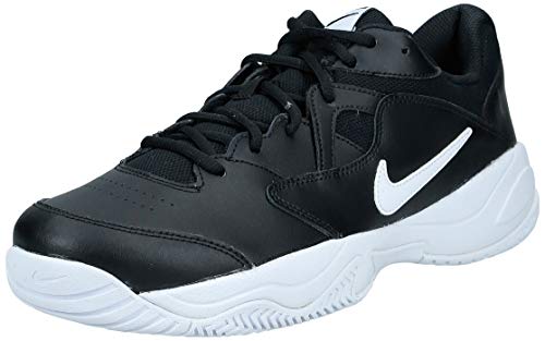Nike Men's Court Lite 2 Sneaker, Black/White-White, 7 Regular US
