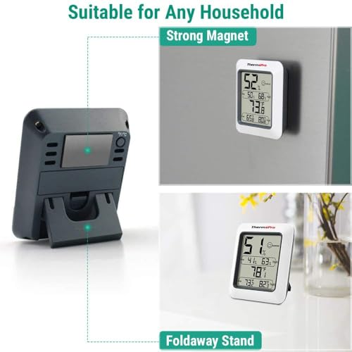 Image of TP50 Digital Hygrometer Indoor Thermometer Room Thermometer and Humidity Gauge with Temperature Humidity Monitor