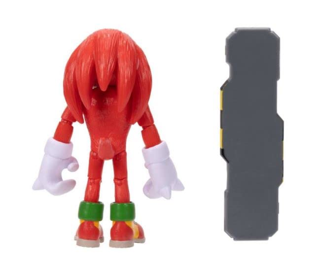 Sonic the Hedgehog 2 - The Movie, 10.2-cm Articulated Mini-figures Knuckles, Multicolor, 4 Inch - Image 3