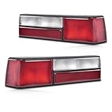 Tail Lights Assembly, w/o Bulbs, Compatible with Ford Mustang LX 1987 1988 1989 1990 1991 1992 1993, Tail lamps Rear Brake Lights Left/Right Pair