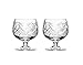 Set of 2 Hand Made Vintage Crystal Glasses, Brandy & Cognac Snifter, Old-Fashioned Glassware