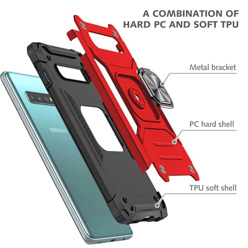 Dionsibei 753775583451223 Galaxy S10 Plus Case S10+ Plus Case Military Grade Built-In Kickstand Case thumb #7