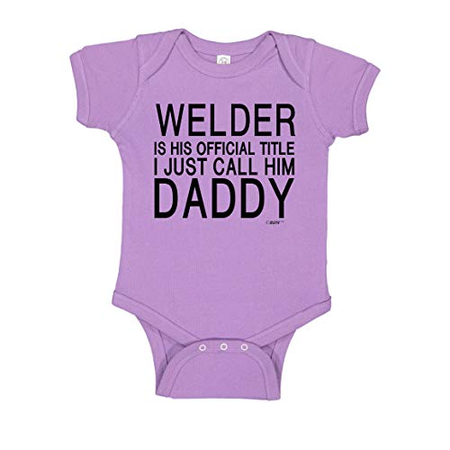 Image of Baby Gifts For All Welder is His Title I Call Him Daddy Bodysuit