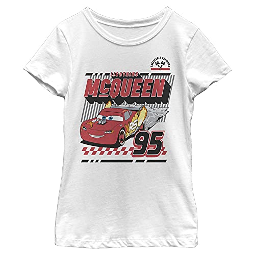 Pixar Girls' Crew Neck Short Sleeve Solid T-Shirt