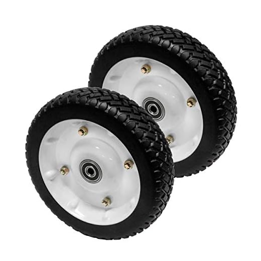 EPR (2) 8x2.00 Steel Wheel w/Gear for Toro 74-1720 100-2860 fits 22166 22167 22168 Proline 21" Metro Recycler