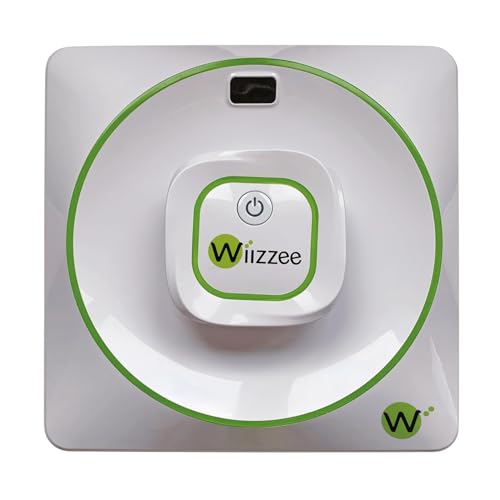 Wiizzee Fensterputzroboter NV-01, Schlank, leise, 3 Reinigungsmodi (N/Z/NZ), Steuerungsmethode App, Ferngesteuert, Weiß