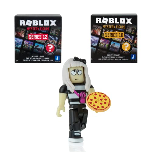 Roblox Action Collection - Work at a Pizza Place: Mia + Two Mystery Figure Bundle [Includes 3 Exclusive Virtual Items]