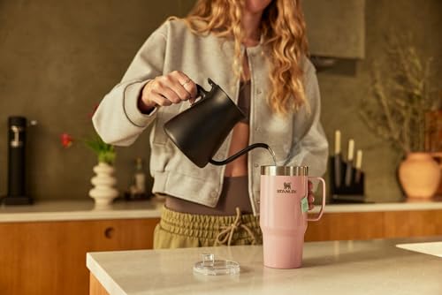 Image of STANLEY The Everyday Suburban Mug | 16 oz | Drink Through Lid | Insulated Stainless Steel Coffee Mug | Perfect Mother's Day Gift | BPA-Free | Rose Quartz Bouquets