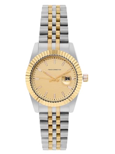 French Connection Analog Gold Dial Womens Watch-FCS09TM (B0D78L779K) Amazon Price History, Amazon Price Tracker