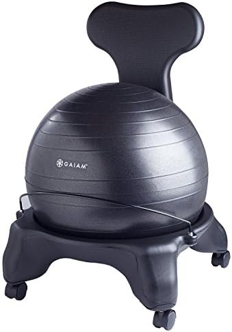Gaiam 610-6002RTL Balance Ball Chair - Classic Yoga Ball Chair wi...
