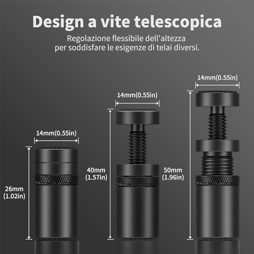 GPU Supporto Bracket, Supporto Scheda Grafica Altezza Regolabile con Magnete e Foglio Antiscivolo, Supporto per GPU Sag per Scheda Video Universale, 26-50mm(S), GB26K - Scheda video - Immagine 1