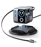 Design Rotatif 180° pour une Utilisation Flexible：Contrairement aux chargeurs traditionnels, le design rotatif 180° s’adapte à toutes les positions sur votre bureau. Associé aux câbles rétractables et à l’orientation flexible de l’écran, il permet une recharge confortable depuis tous les angles.