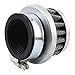 GOOFIT Filtro Aria a Cono Moto 35mm Verticale Universale Pit Bike Cinese sostituzione per 49cc 50cc 70cc 90cc 110cc Motocross Pocket Bike Scooter Quad Argento