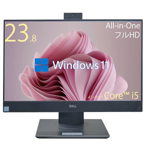 【整備済み品】 デスクトップ 一体型 23.8inch パソコン Dell Optiplex 7460 AIO/インテル 第8世代 Core i5-8500 / メモリ16GB SSD512GB+HDD500GB/MS Office2019 H&B/Dis