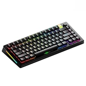 Glorious Gaming – GMMK 3 PRO HE: Wireless Gaming Keyboard Rapid Trigger, Hall Effect, Aluminum Body, 8K Polling Rate, Hotswap MX & Magnetic Switches, Adjustable Actuation, ANSI 75% Tenkeyless (Black)