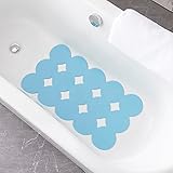 Webos Patented Non Slip Bathtub Mat Shower Mat Bath Mat Tub Mats with Strong Suction Cups Soft Natur