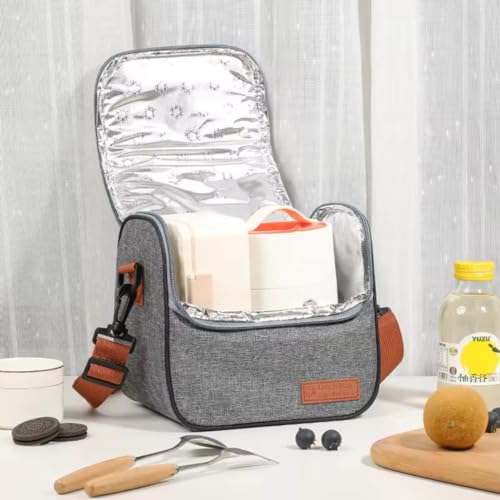 Bolsa Térmica Lancheira Pequena com Alça de Ombro - Bolsa Fitness Feminina e Masculina, Frasqueira p