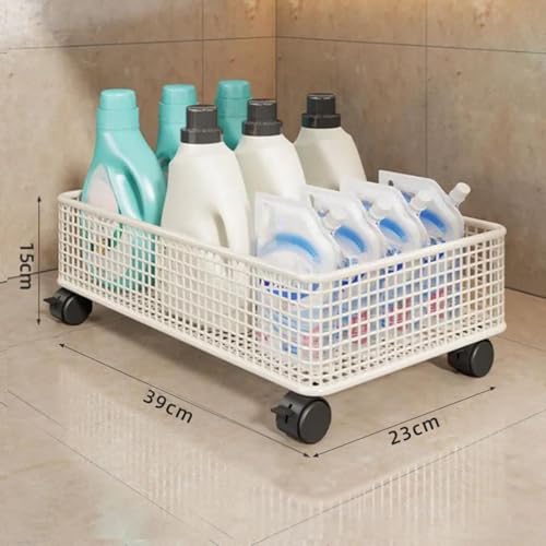 Carrito organizador rodante para debajo del fregadero, carrito de almacenamiento para debajo del escritorio, habitación infantil, dormitorio estudiantil, juguetes, talla S miniatura 3