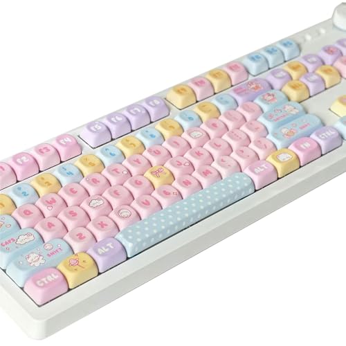 Colorful Keycaps Candy Bear Theme 131Keys personalizzazione per tastiere meccaniche interruttori Keycap Set